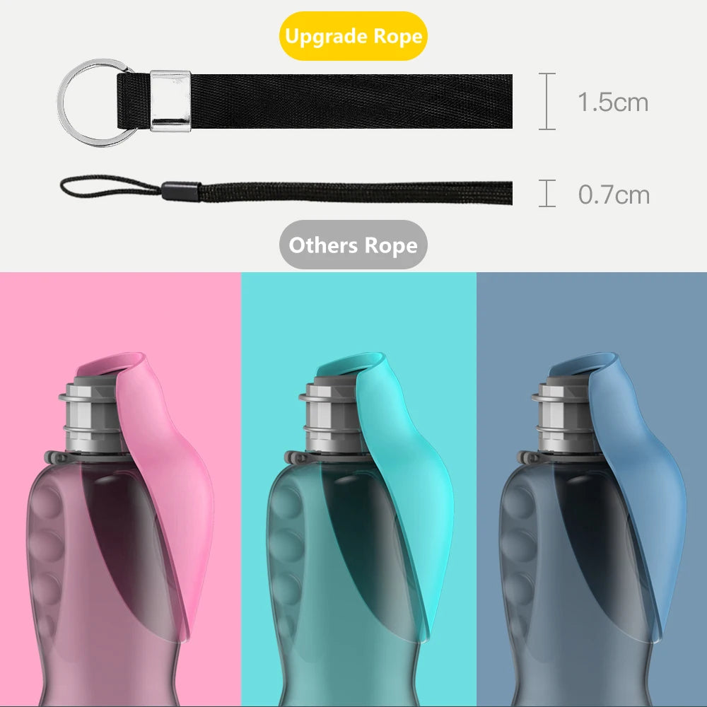 800ML Portable Dog Water Bottle - Perfect Travel Feeder for Dogs and Cats - Ideal for Outdoor Adventures!