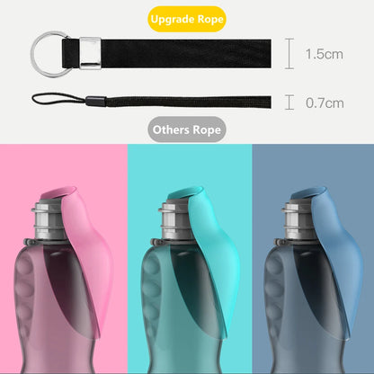 800ML Portable Dog Water Bottle - Perfect Travel Feeder for Dogs and Cats - Ideal for Outdoor Adventures!