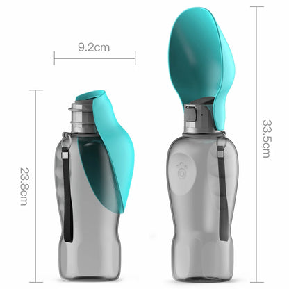 800ML Portable Dog Water Bottle - Perfect Travel Feeder for Dogs and Cats - Ideal for Outdoor Adventures!